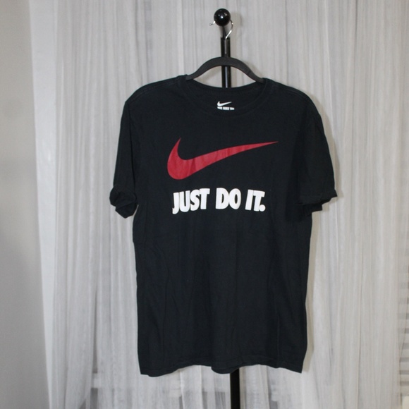 Nike “Just Do It” Swoosh Graphic Tee – Black.  Sz. L - Picture 1 of 6
